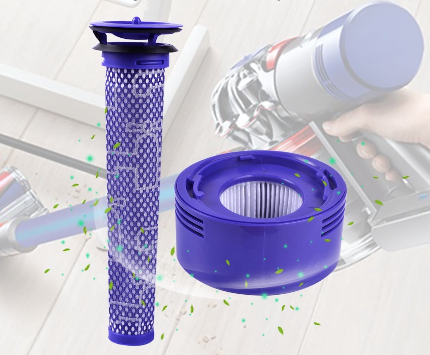 Filter set for Dyson V7 and V8 